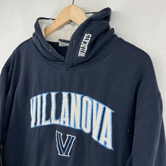 VILLANOVA UNIVERSITY Hoodie Adult XL Wildcats PA College Fleece Sweatshirt Blue - Picture 4 of 11